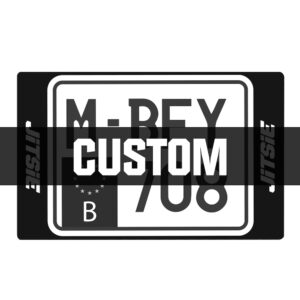 Jitsie Custom Rear Registration Plate Stickers